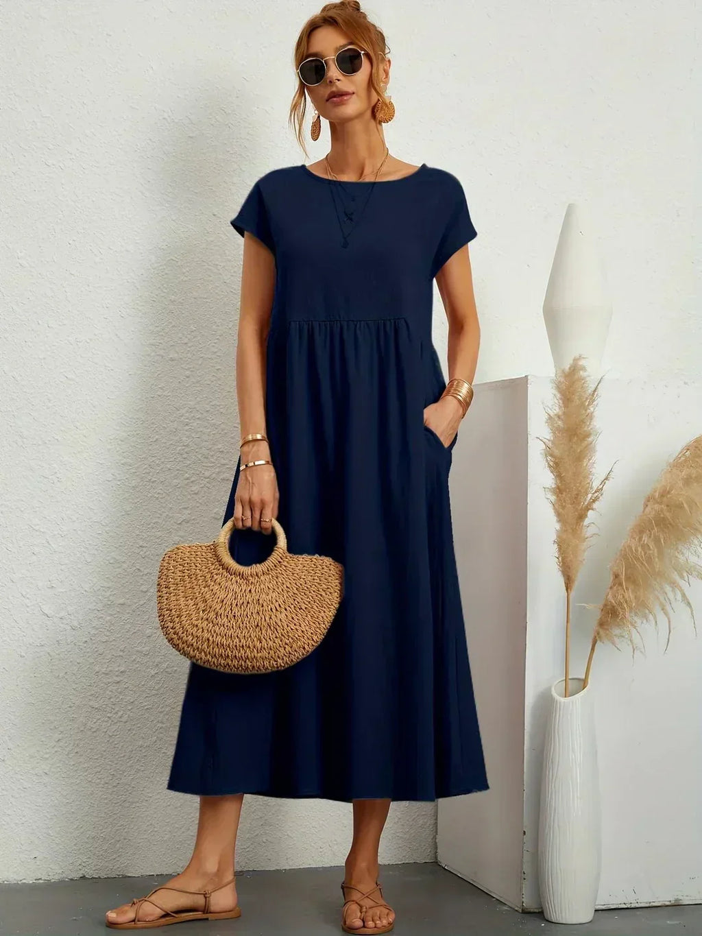 Ursina | Fluid Midi Dress