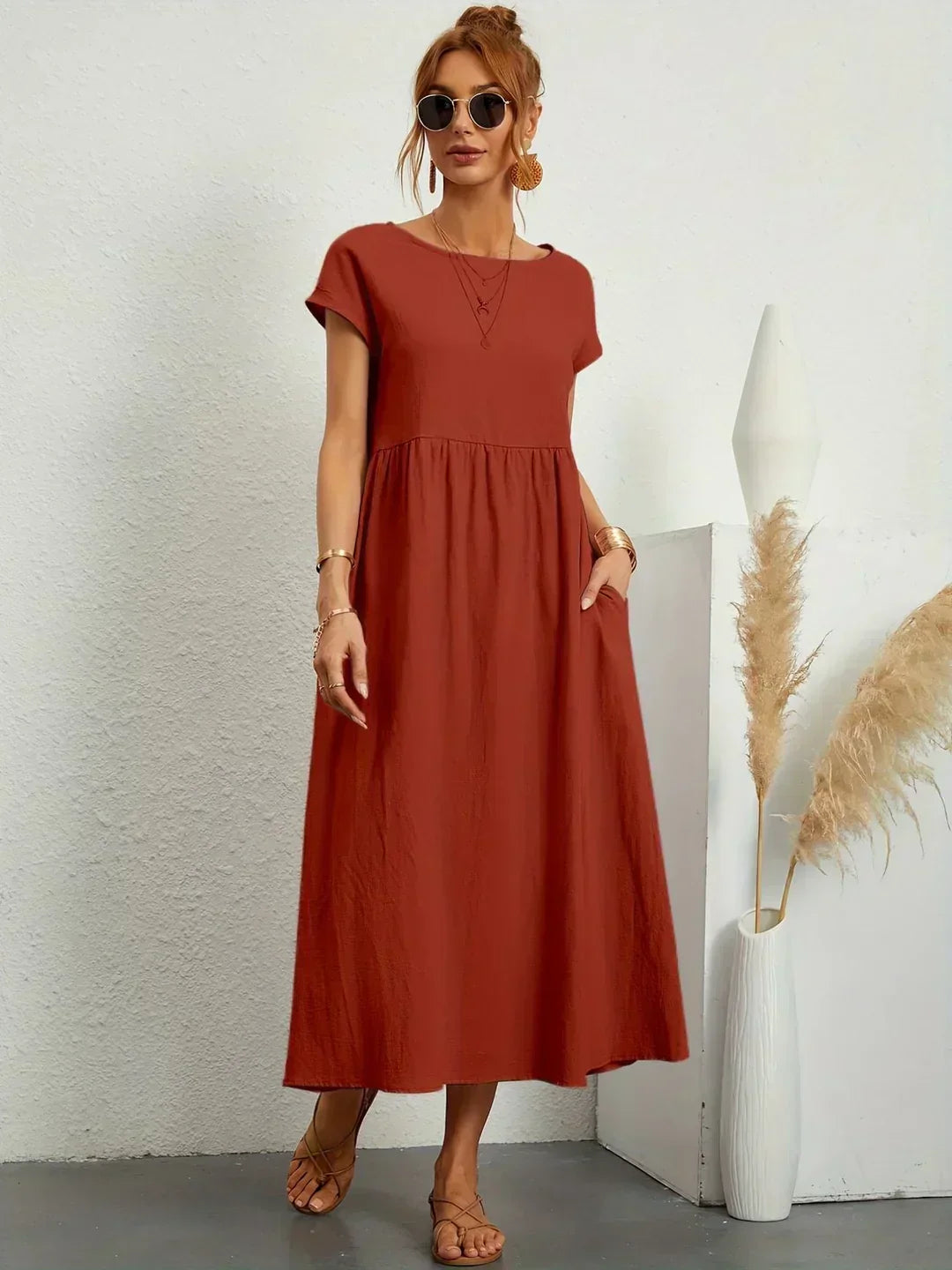 Ursina | Fluid Midi Dress