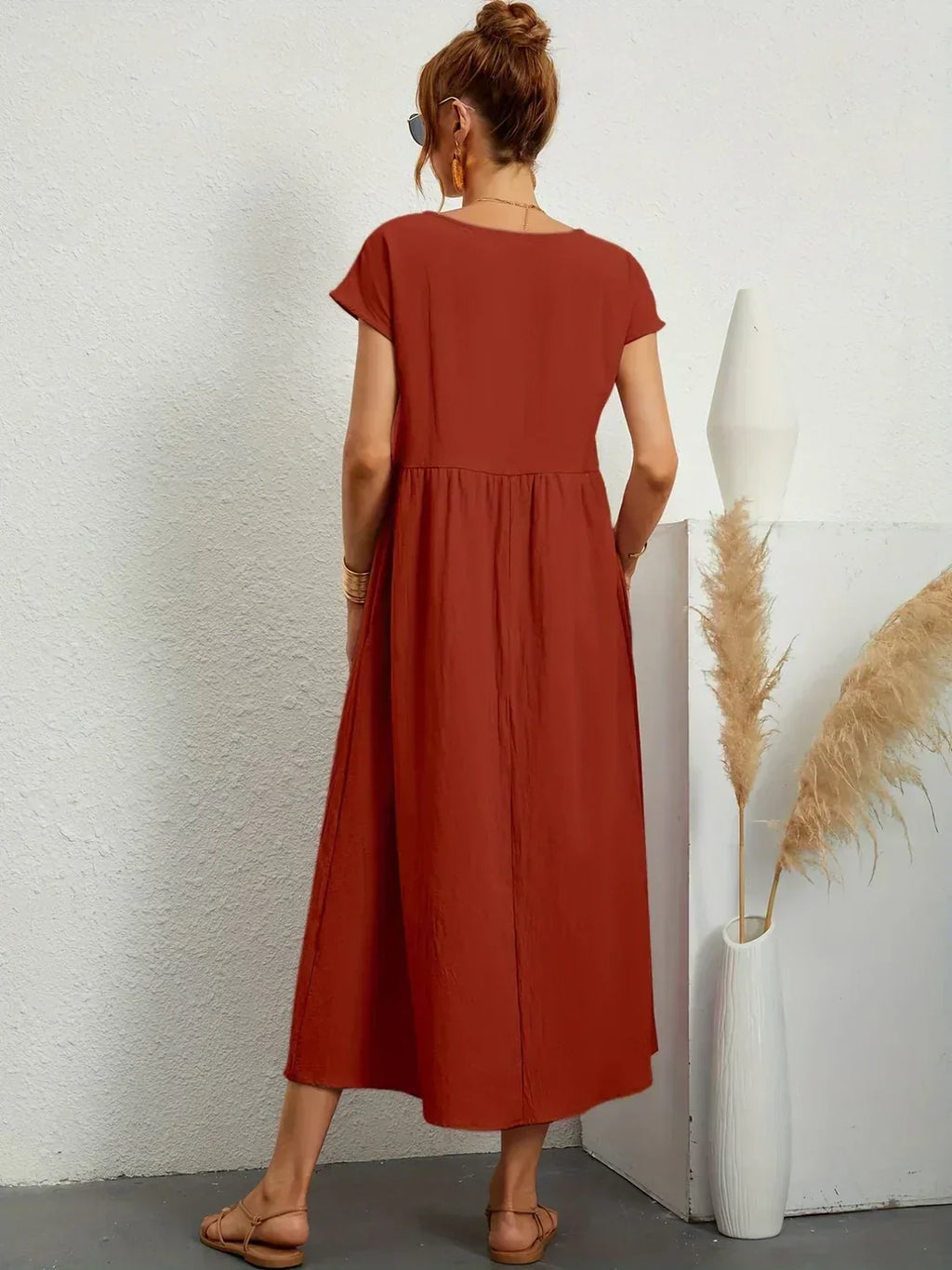 Ursina | Fluid Midi Dress