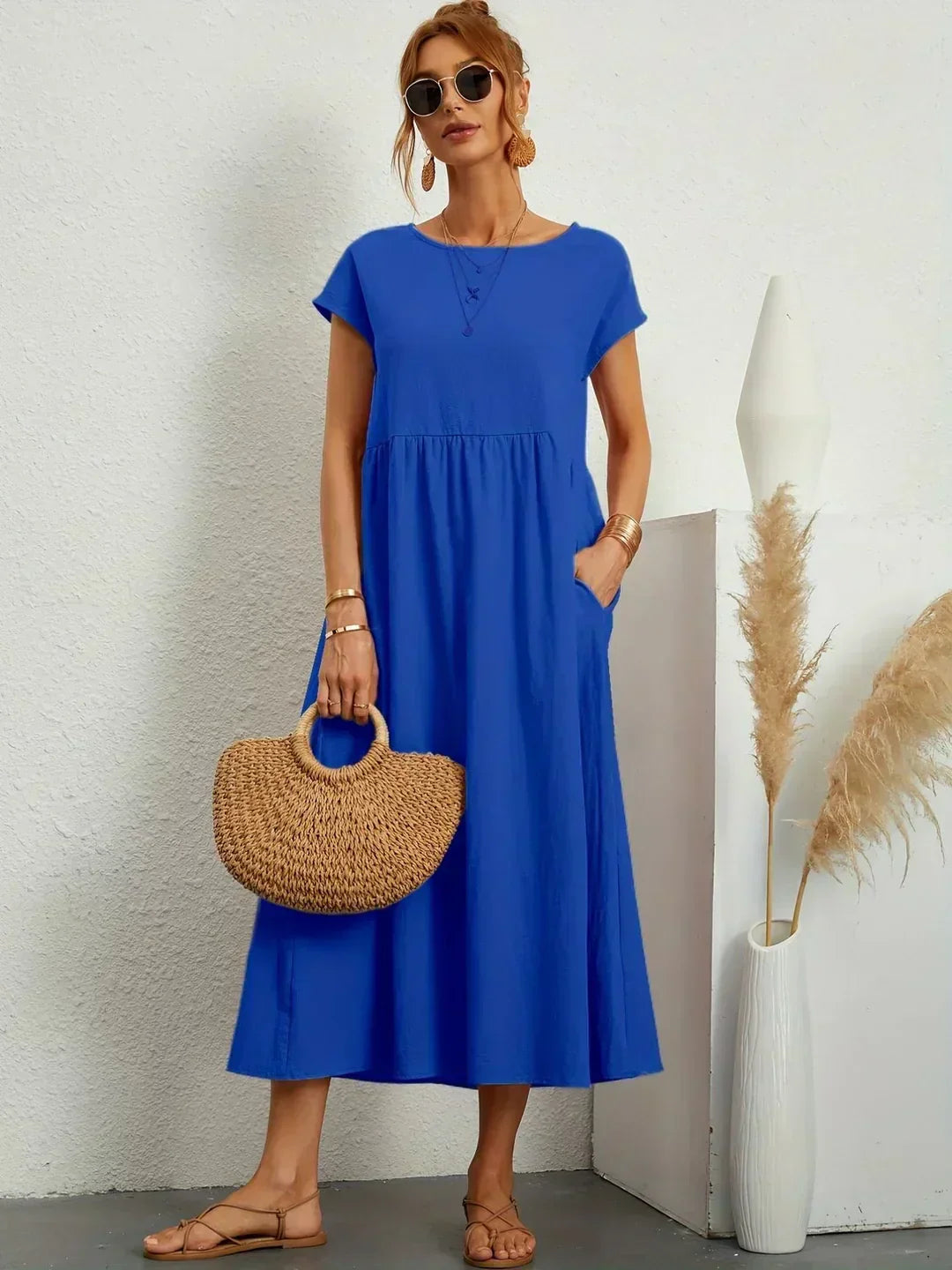 Ursina | Fluid Midi Dress