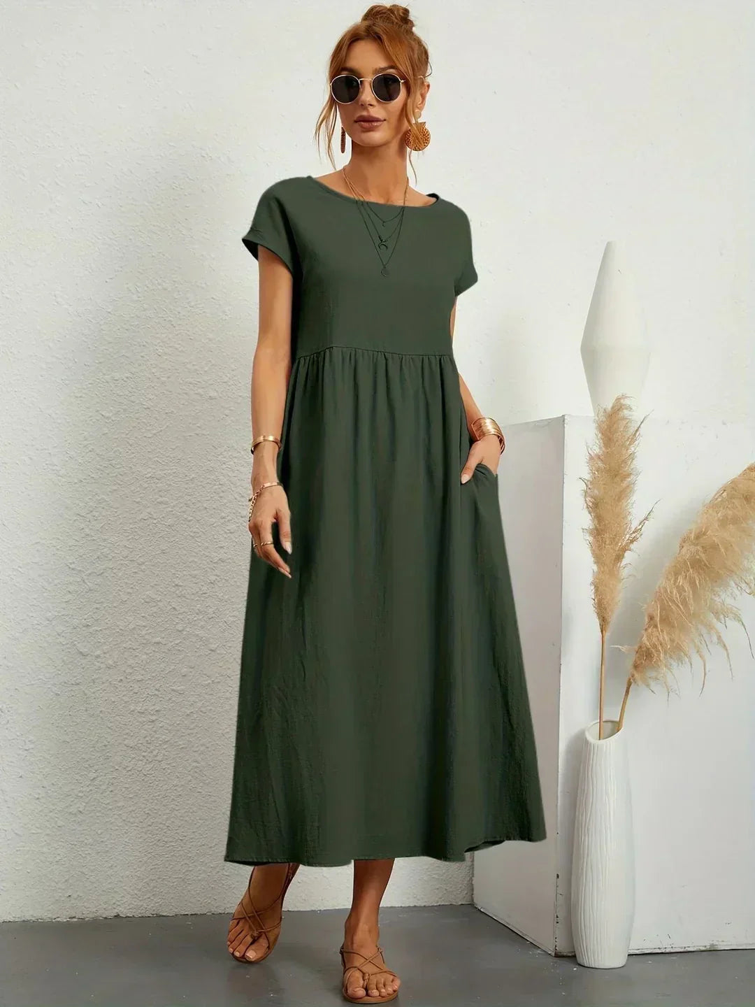 Ursina | Fluid Midi Dress