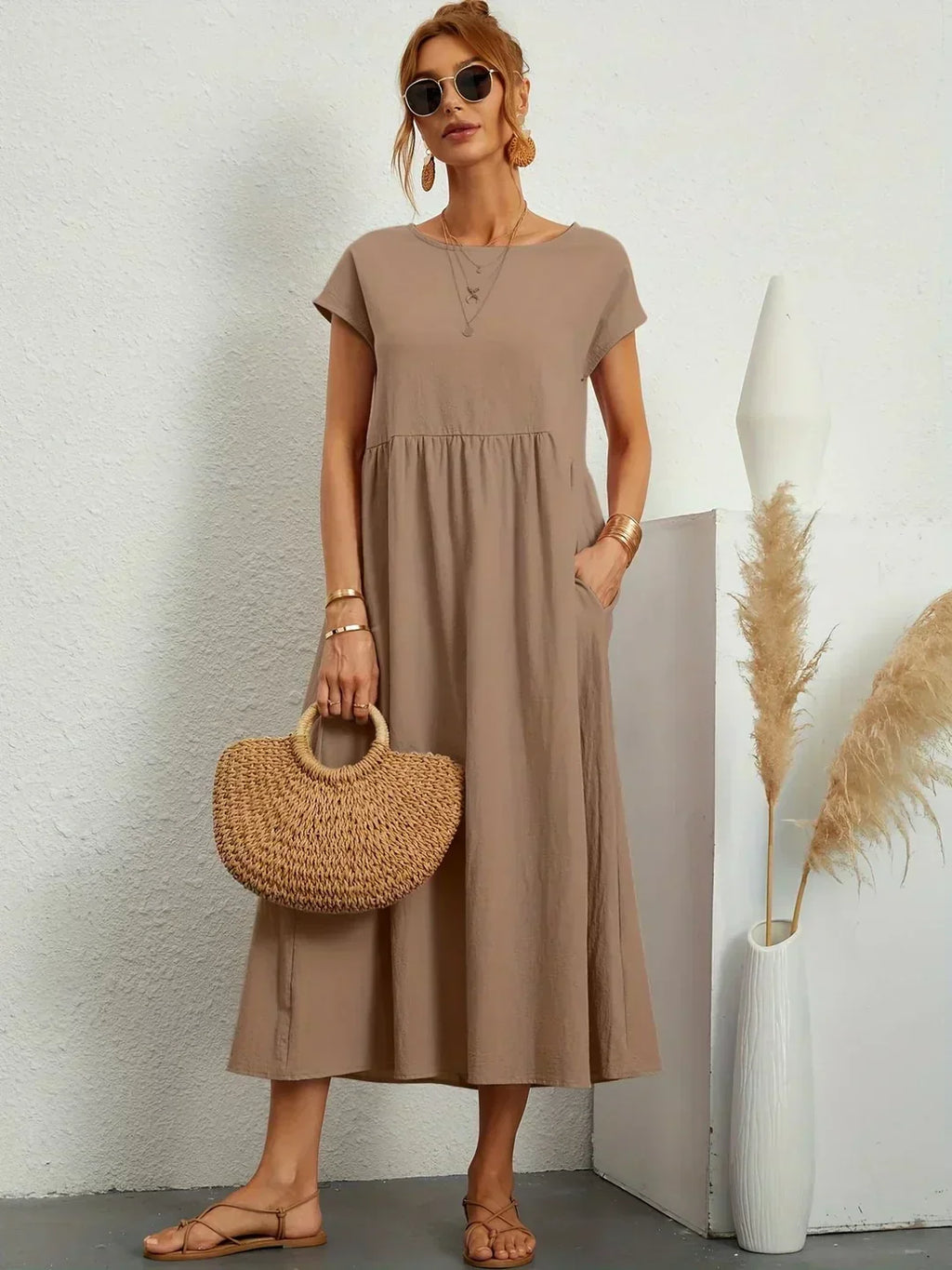 Ursina | Fluid Midi Dress