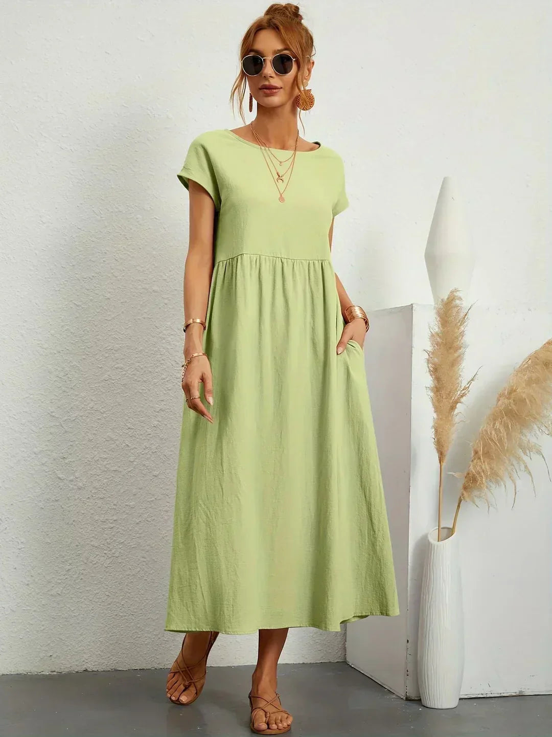 Ursina | Fluid Midi Dress