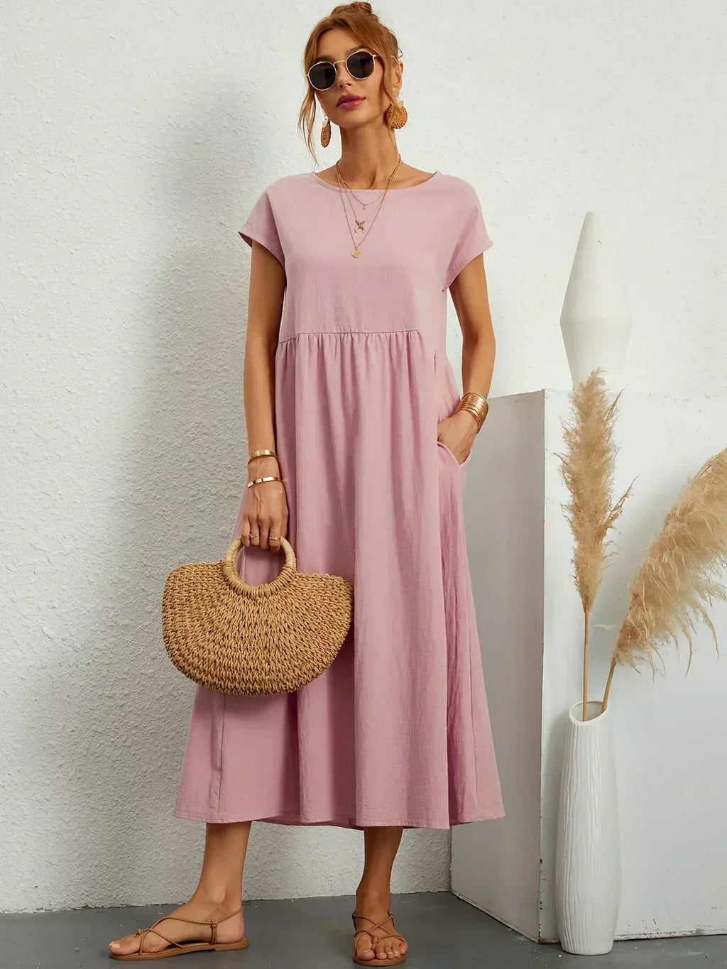 Ursina | Fluid Midi Dress