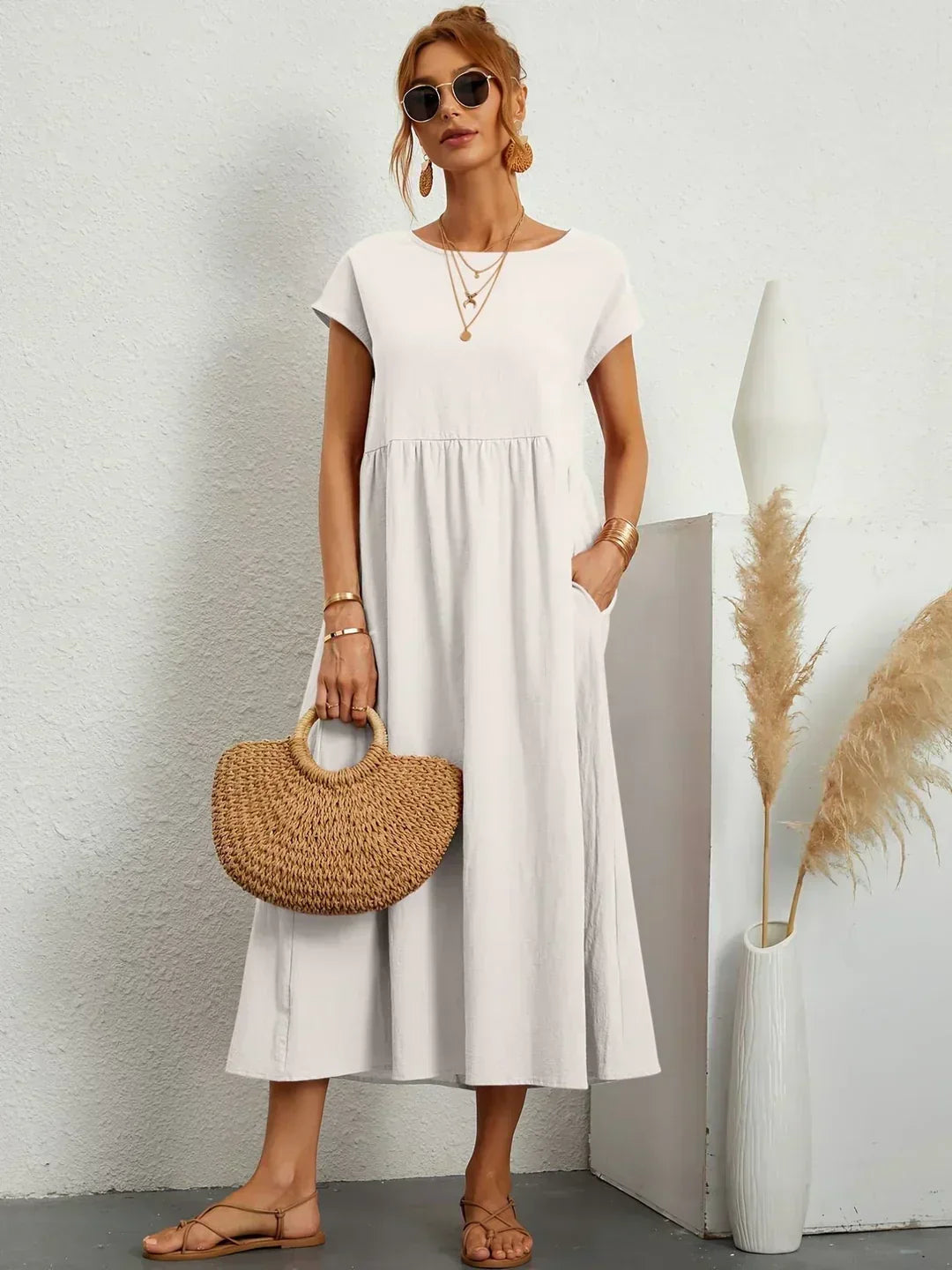 Ursina | Fluid Midi Dress