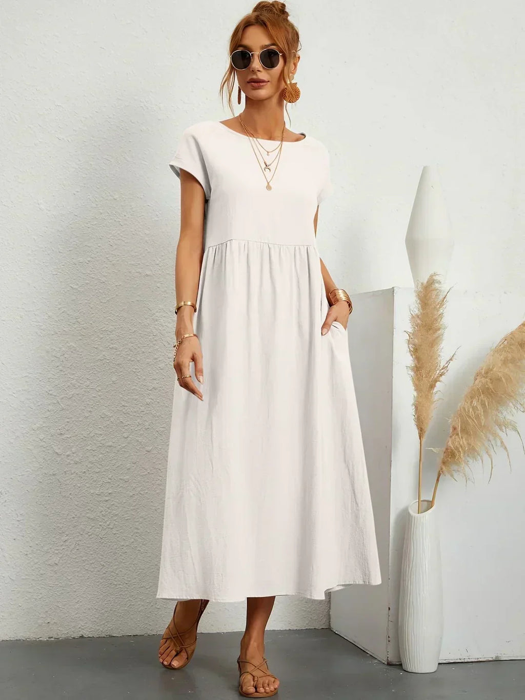 Ursina | Fluid Midi Dress
