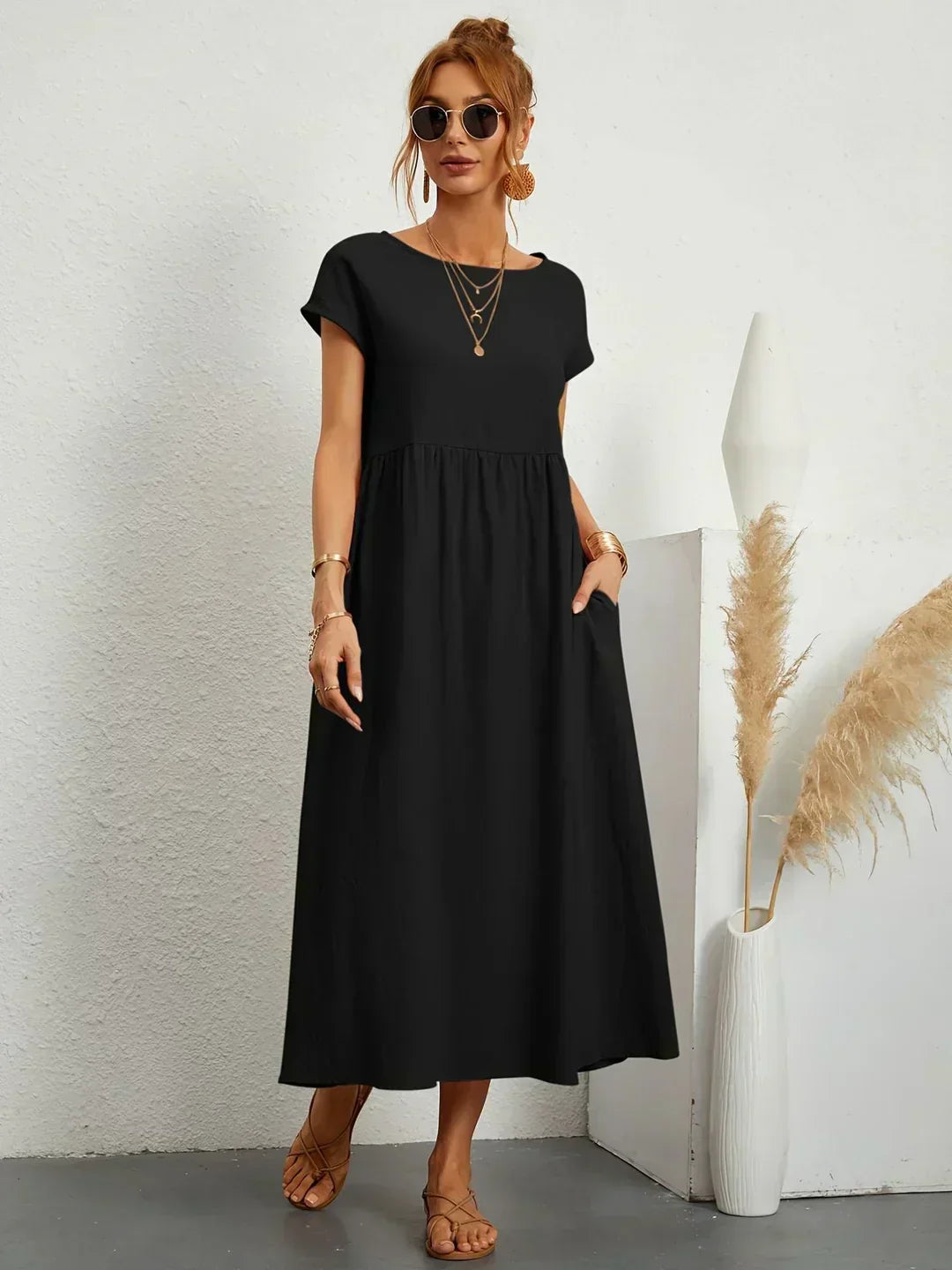Ursina | Fluid Midi Dress