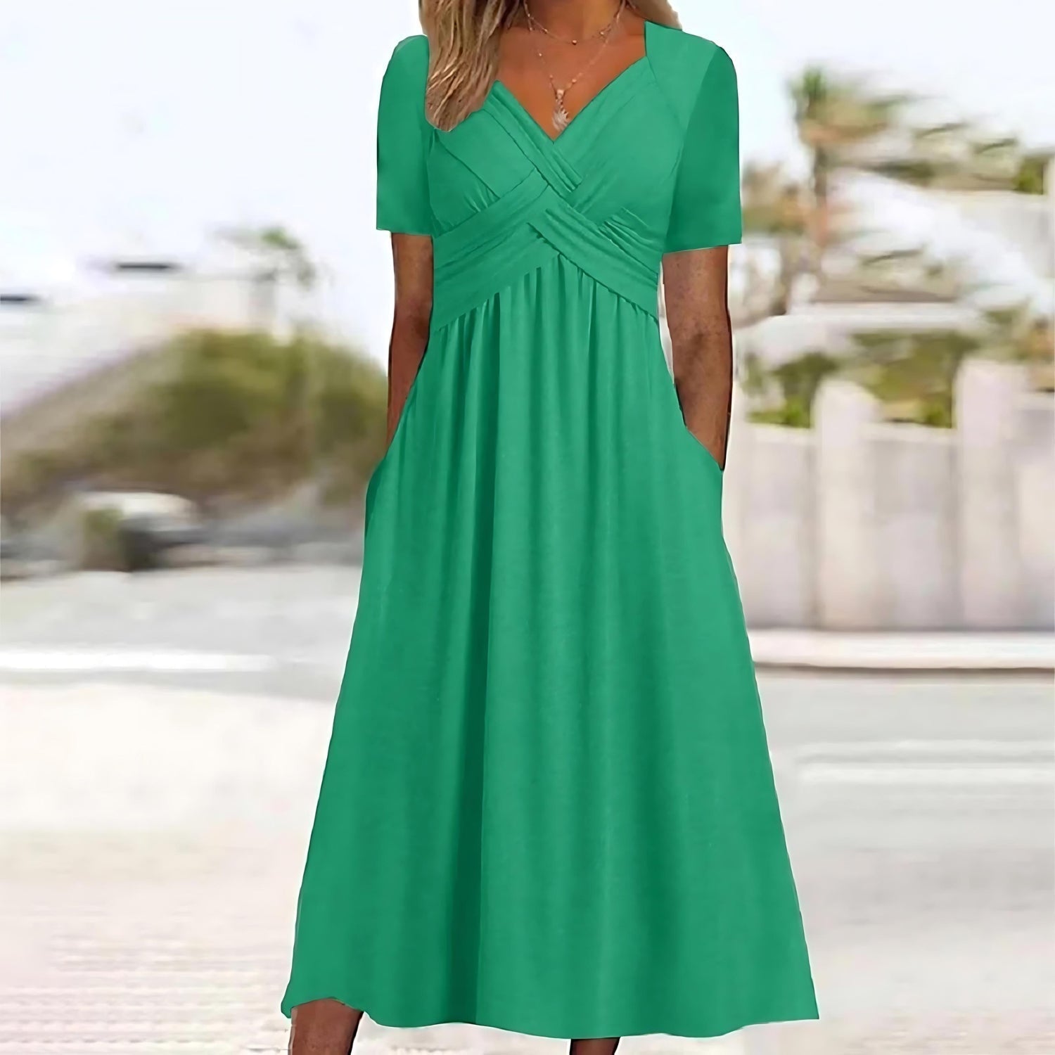 Isla | ELEGANT A-LINE MIDI DRESS
