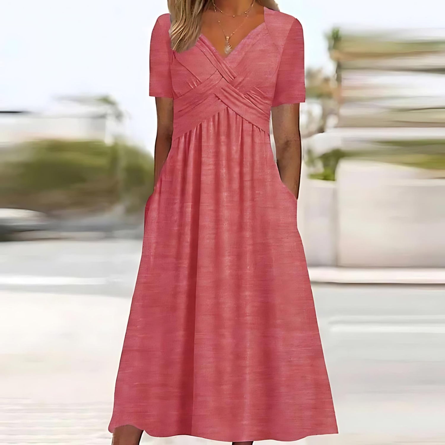 Isla | ELEGANT A-LINE MIDI DRESS
