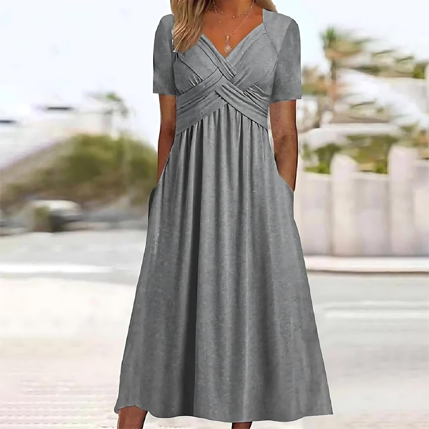 Isla | ELEGANT A-LINE MIDI DRESS