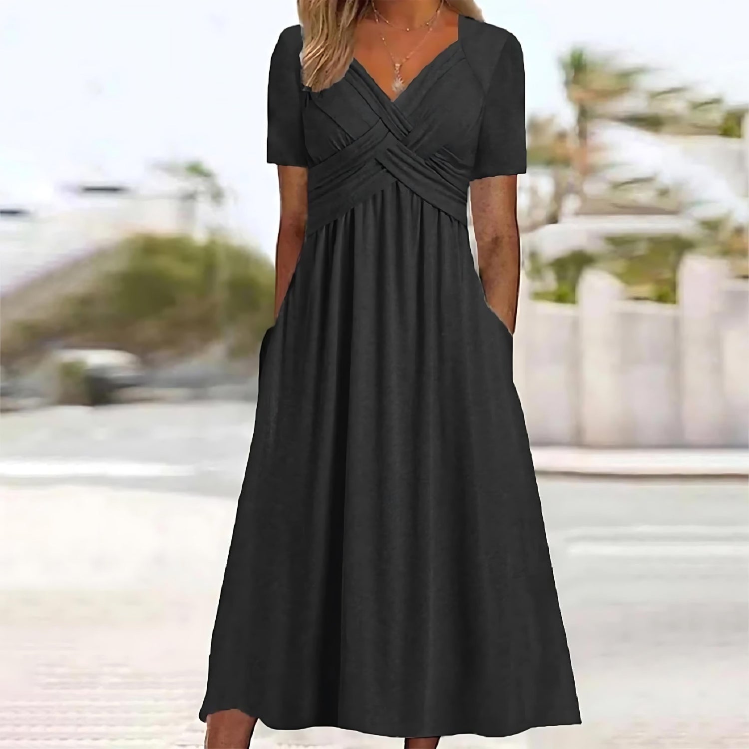Isla | ELEGANT A-LINE MIDI DRESS
