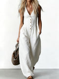 Margaux | Elegant Button Jumpsuit