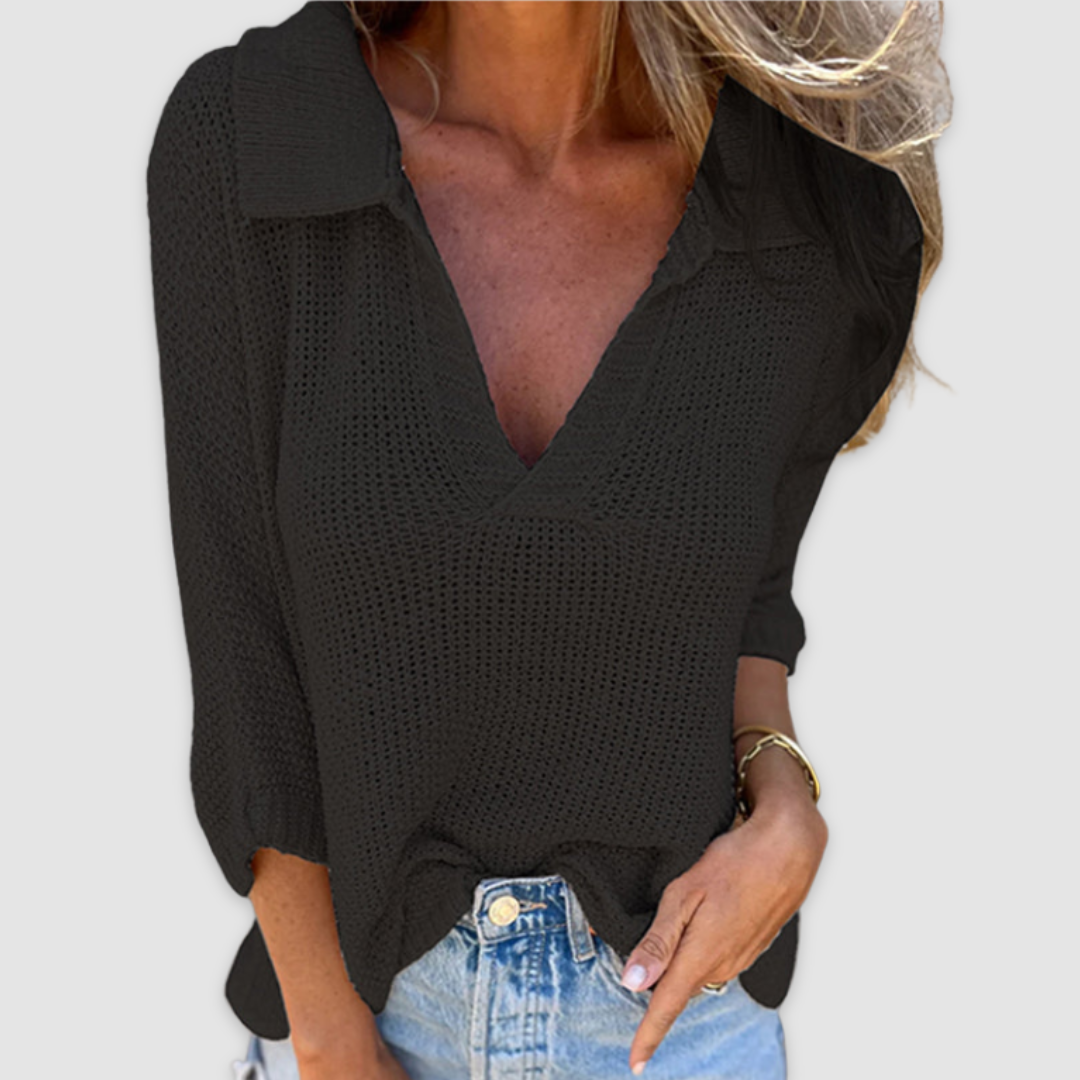 Lucy | Elegant V-neck top