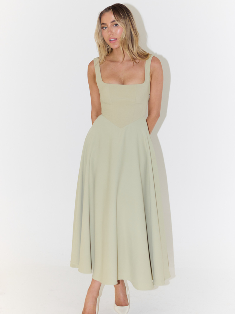 April | Square-Neck Dress