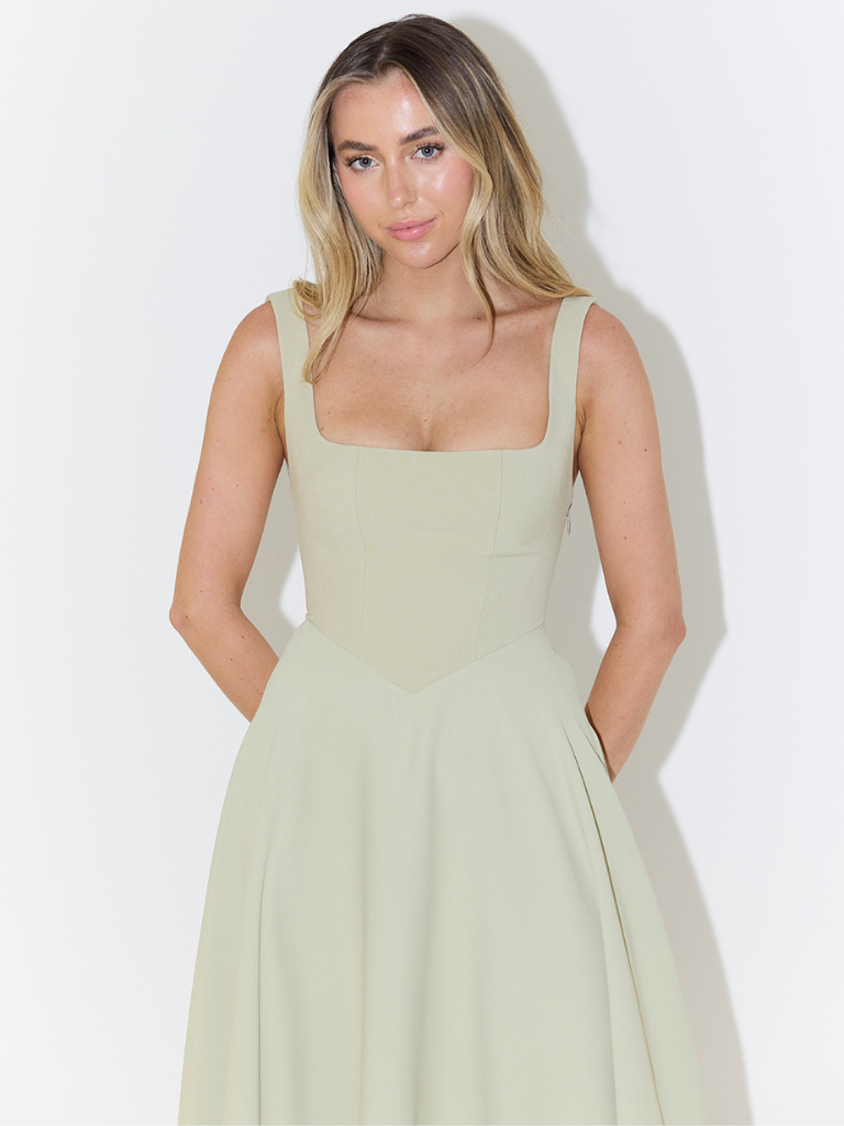 April | Square-Neck Dress