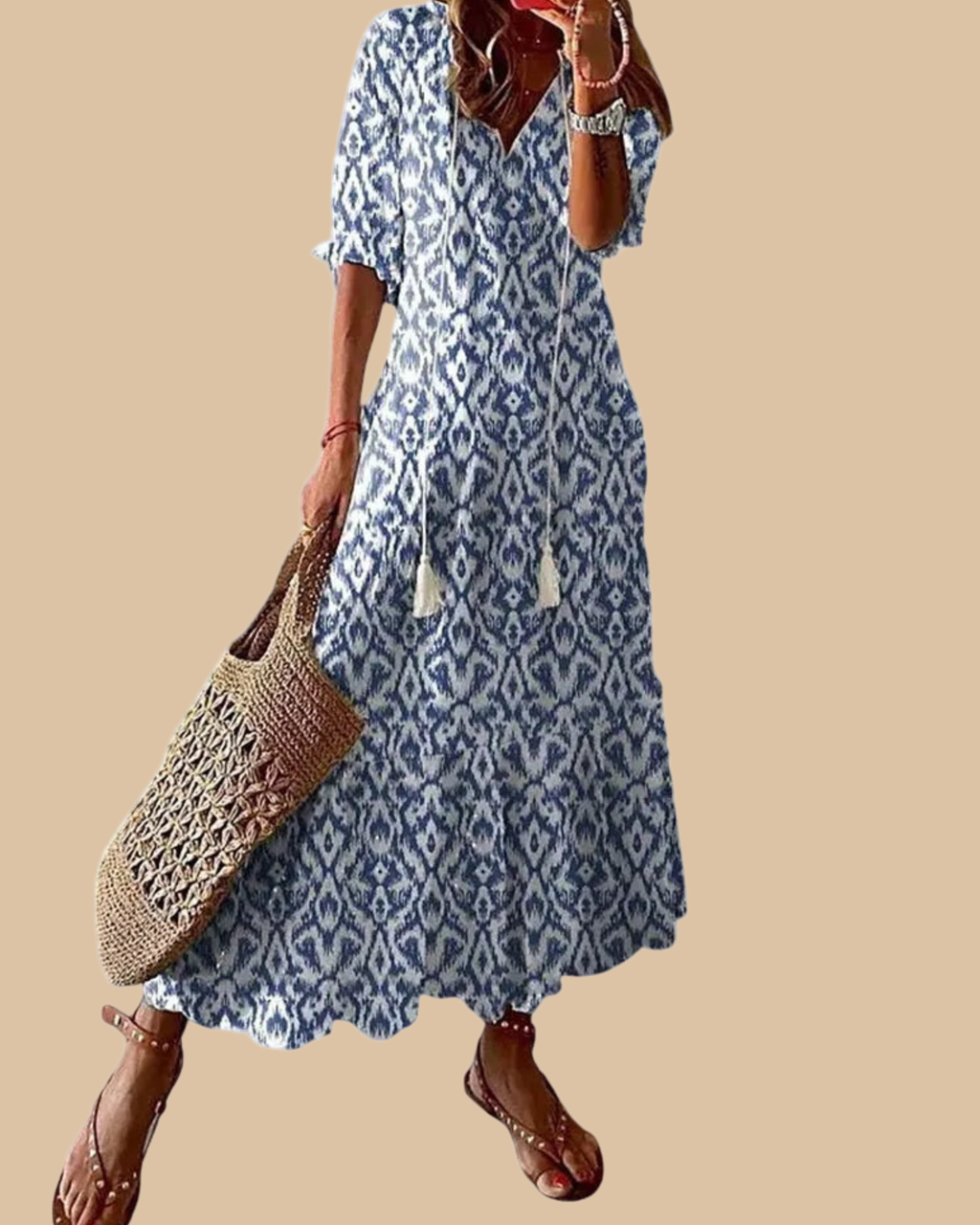 Sofia | Boho Vintage Summer Maxi Dress