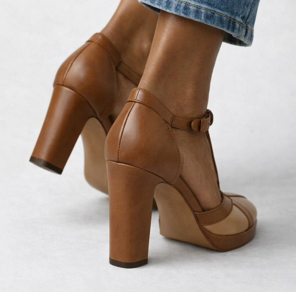Mylene | Retro Elegant Heels with Ergonomic Support