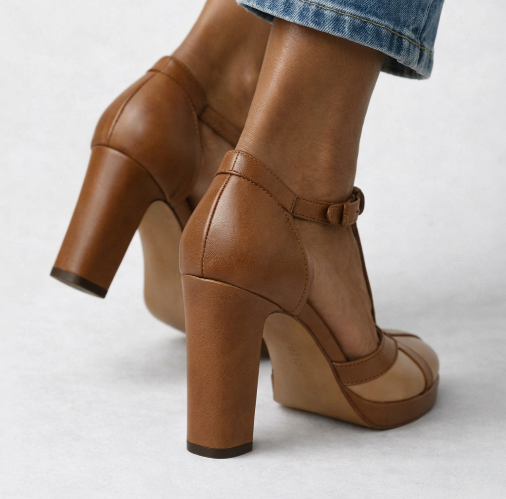 Mylene | Retro Elegant Heels with Ergonomic Support