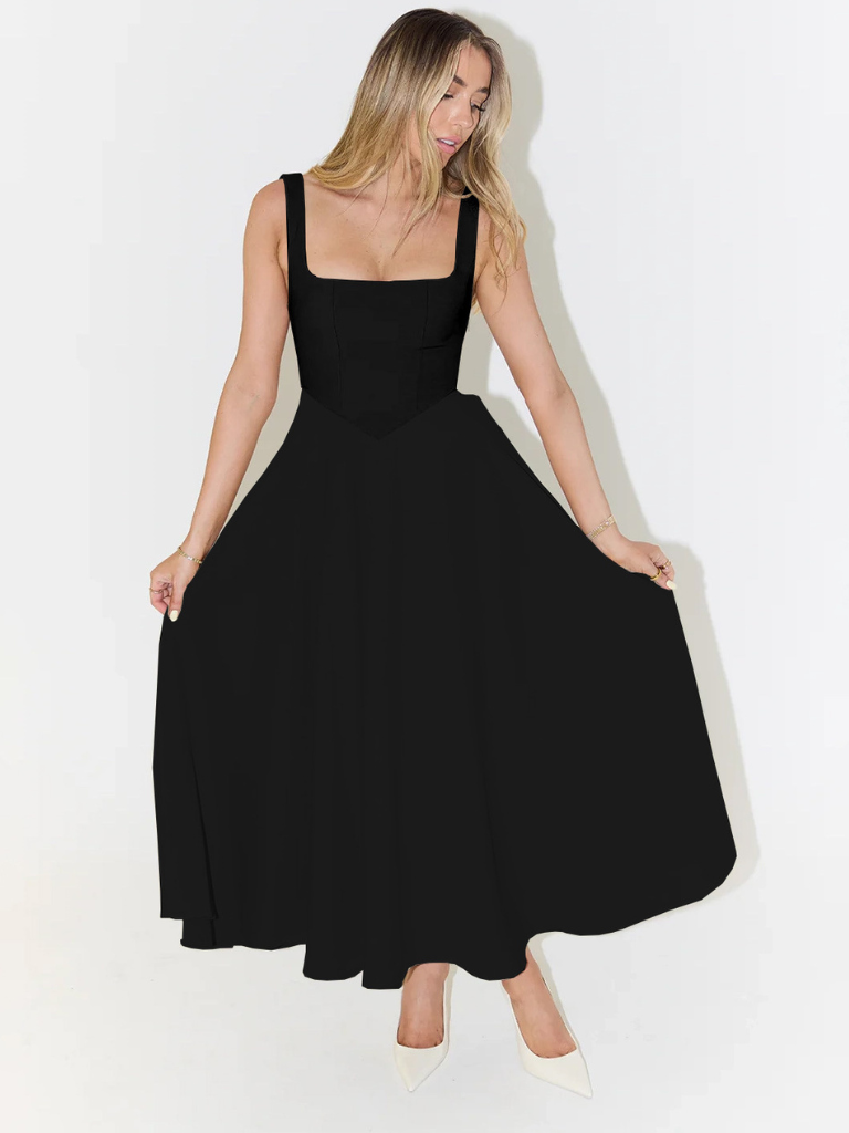 April | Square-Neck Dress