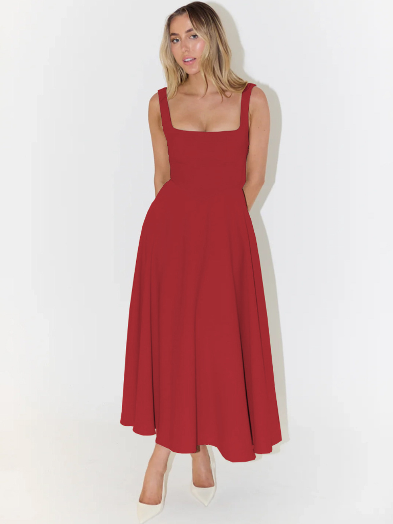 April | Square-Neck Dress
