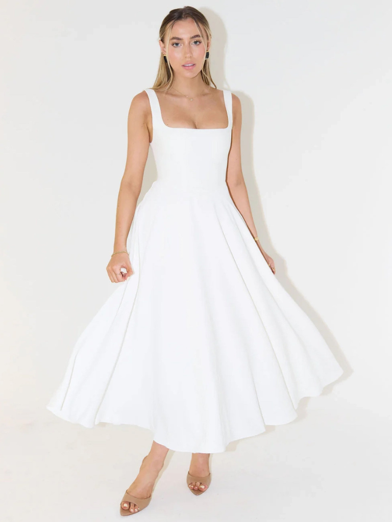 April | Square-Neck Dress