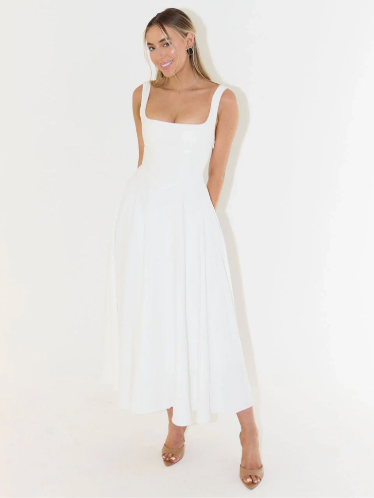 April | Square-Neck Dress