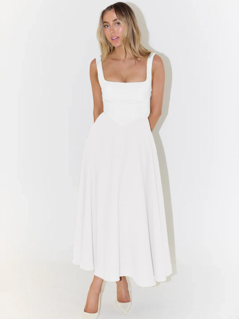 April | Square-Neck Dress