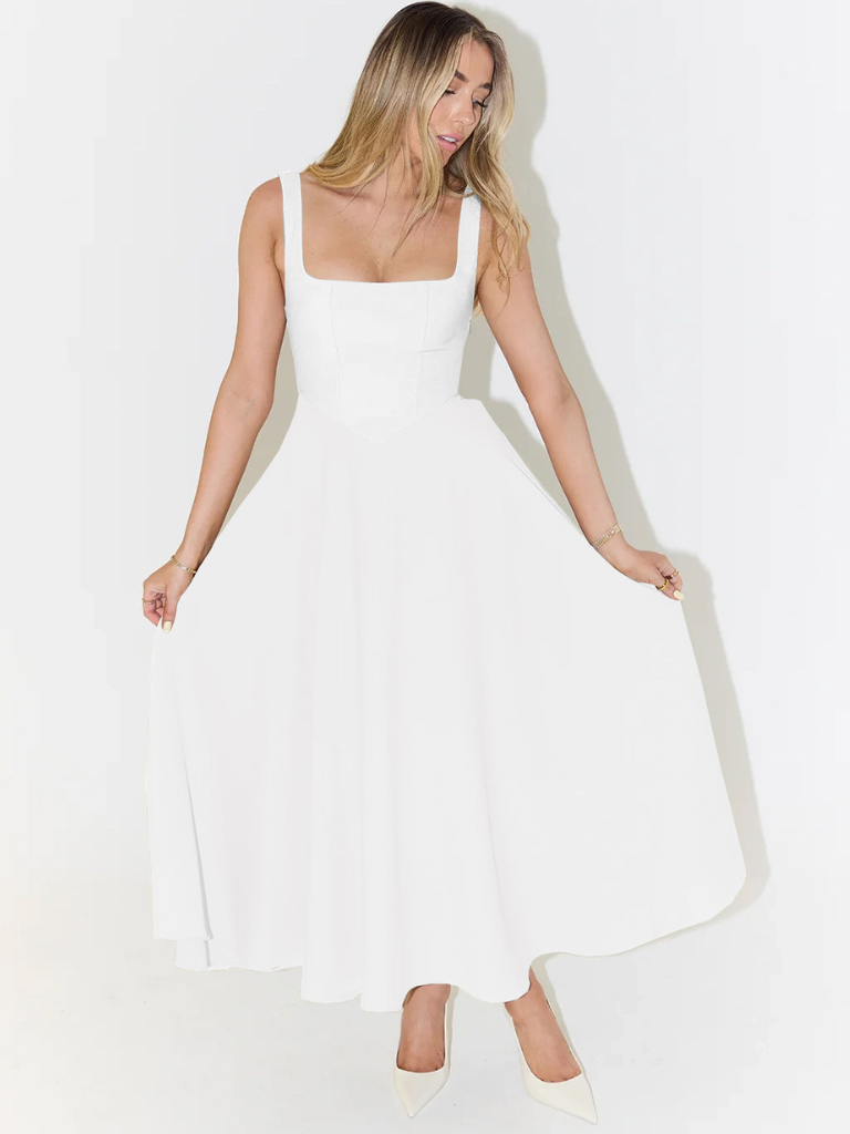 April | Square-Neck Dress