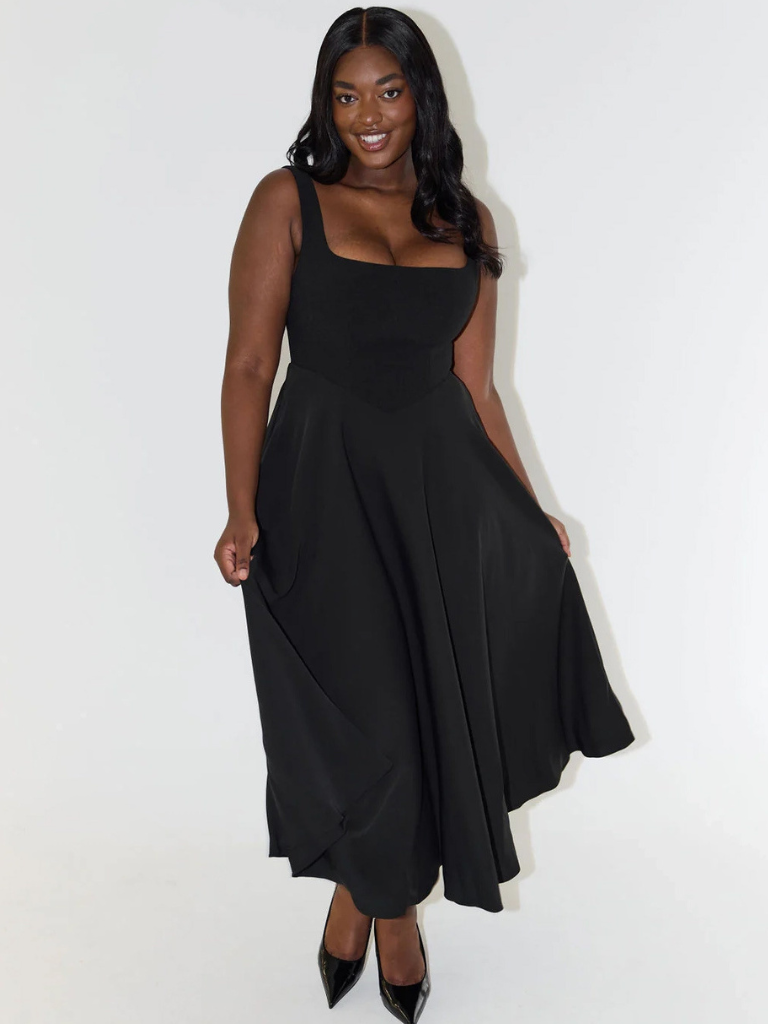 April | Square-Neck Dress