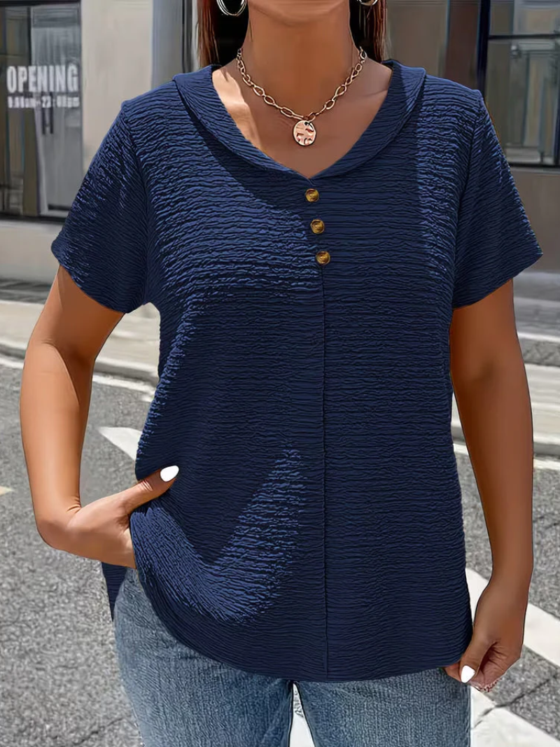 Selena | Clean V-neck Top