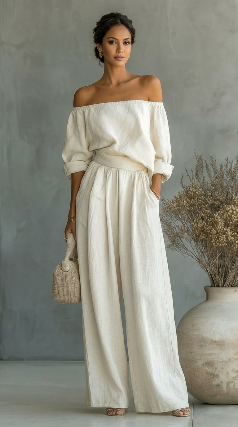 Liliána – Exclusive linen-effect set for a stylish summer