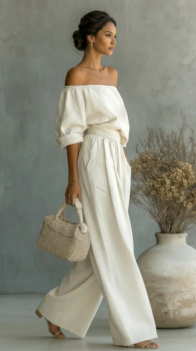Liliána – Exclusive linen-effect set for a stylish summer