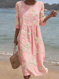Lina | Casual women's dress with floral print
