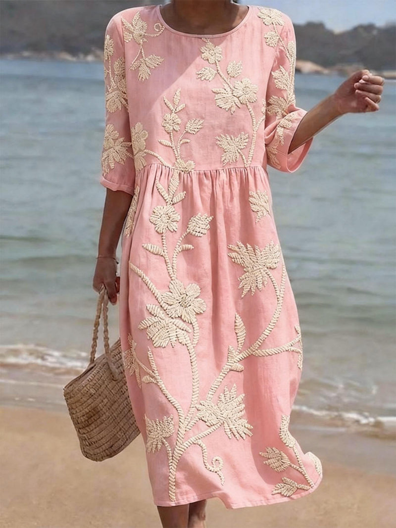 Lina | Casual women's dress with floral print