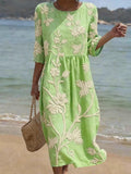 Anne | Casual women's dress with floral print