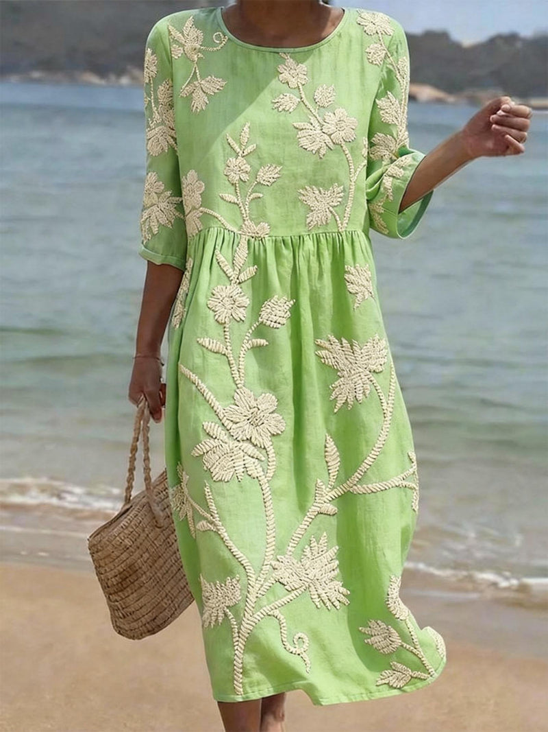 Anne | Casual women's dress with floral print