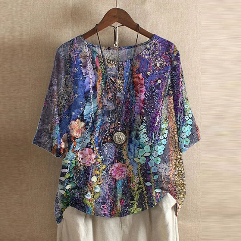 Dakota | Retro Printed Blouse