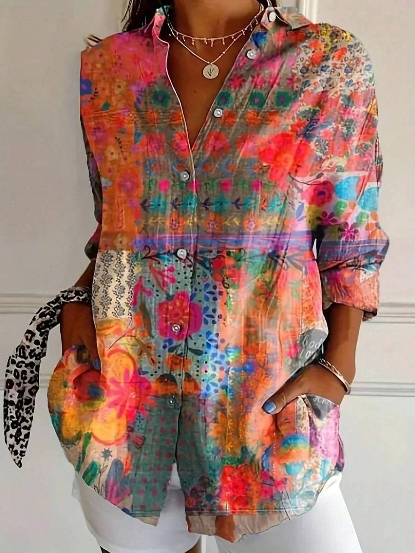 Kathryn | Fluid Printed Blouse