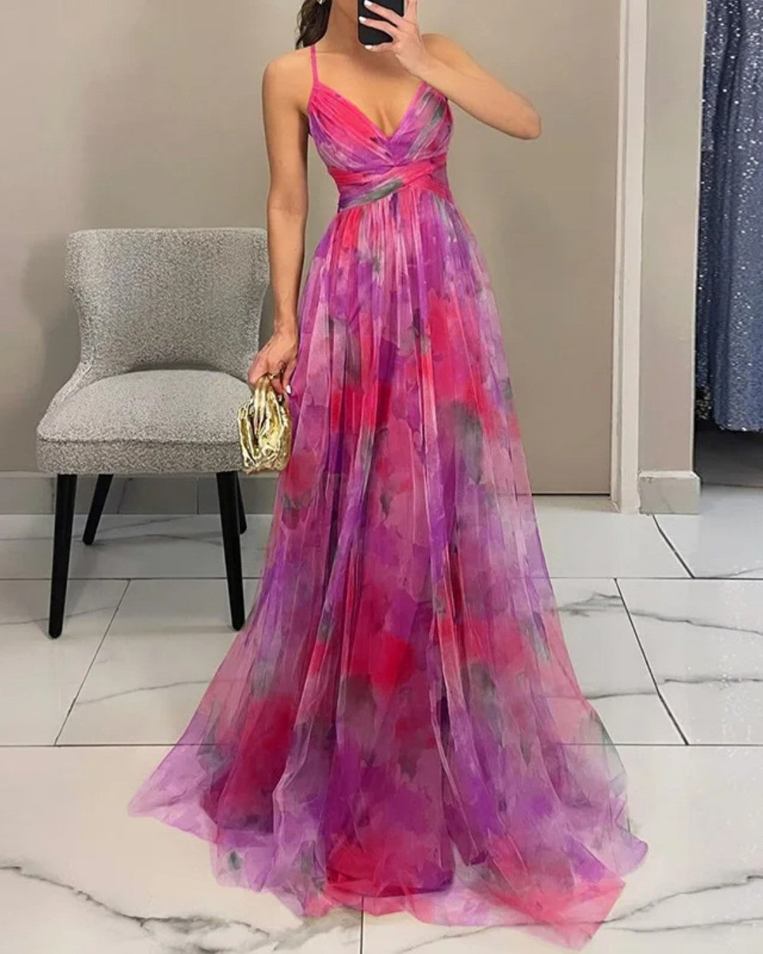 Stephanie | Floral Elegance Maxi Dress