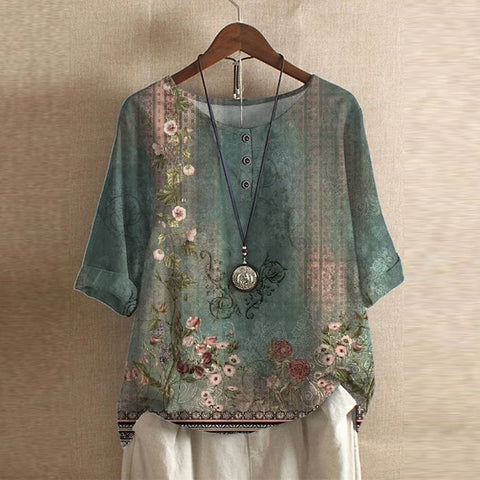 Dakota | Retro Printed Blouse
