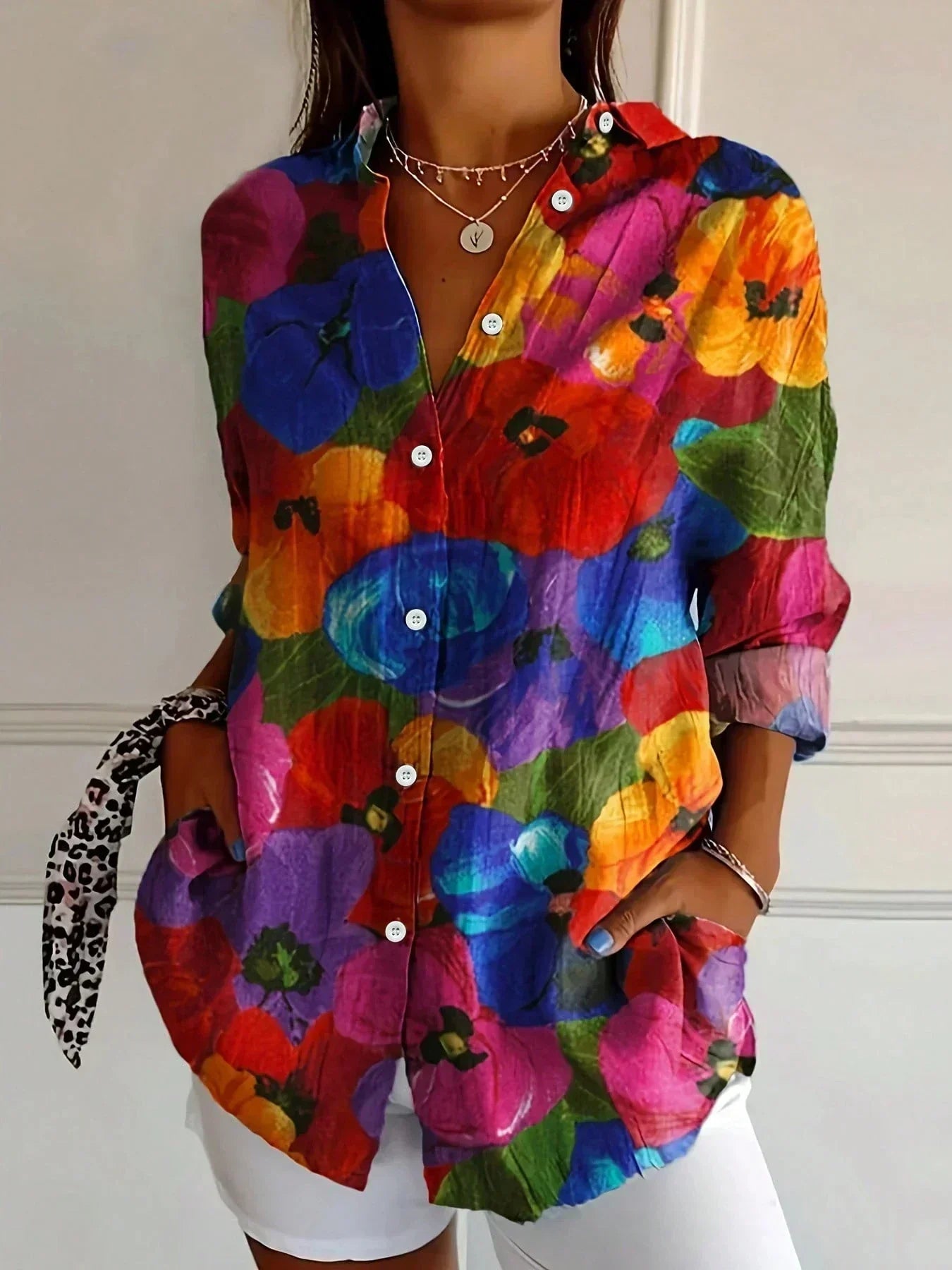 Kathryn | Fluid Printed Blouse