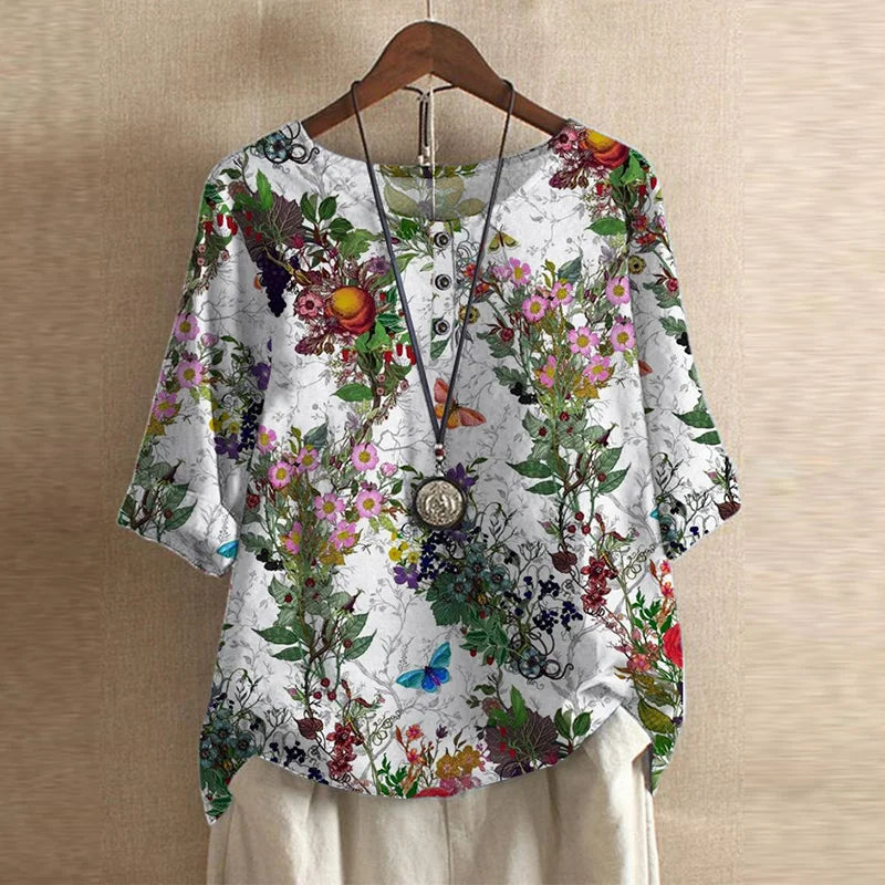 Dakota | Retro Printed Blouse