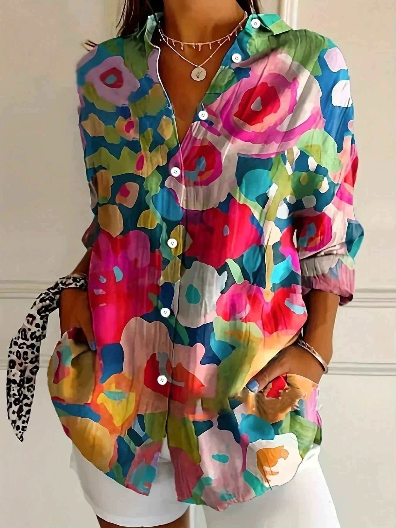Kathryn | Fluid Printed Blouse