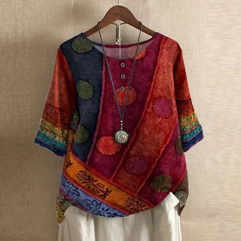 Dakota | Retro Printed Blouse