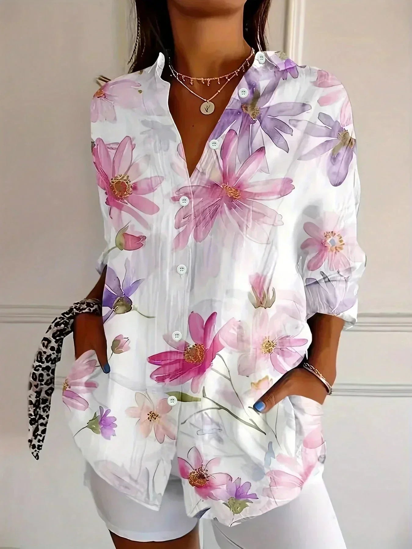 Kathryn | Fluid Printed Blouse