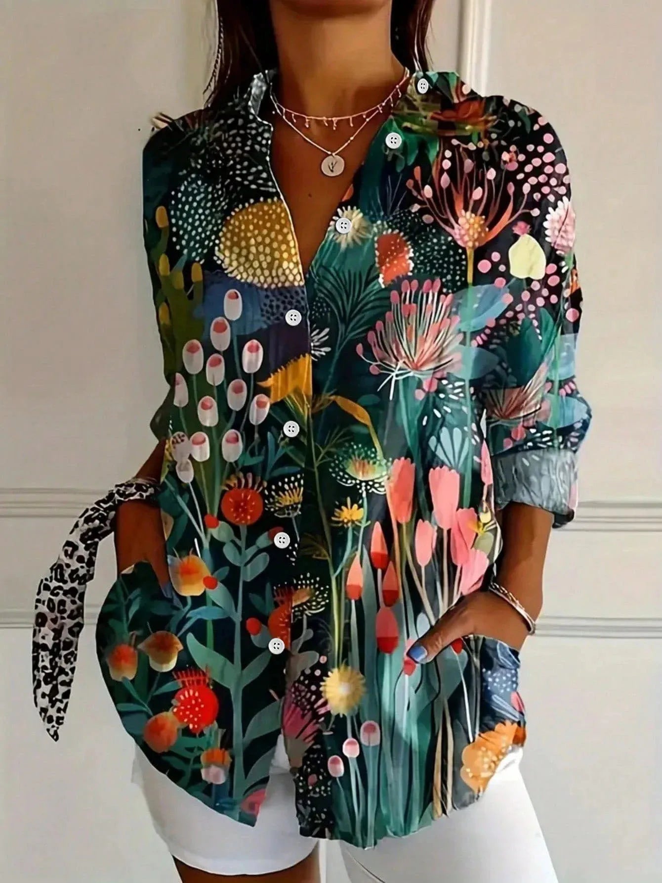 Kathryn | Fluid Printed Blouse