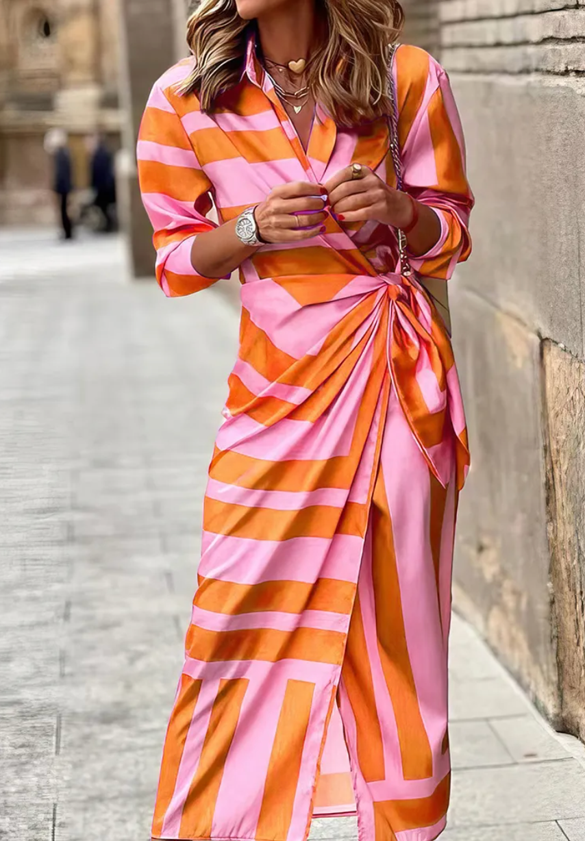 Elvina | Printed Wrap Dress