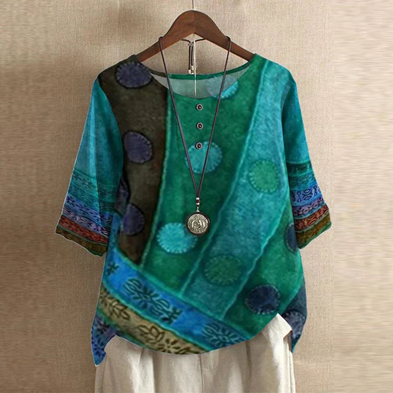 Dakota | Retro Printed Blouse