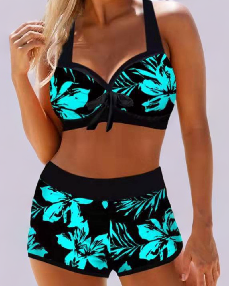 Sherrie | High-Waisted Swimsuit with Floral Pattern