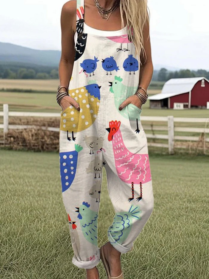Lia | Chicken Chatter Jumpsuit